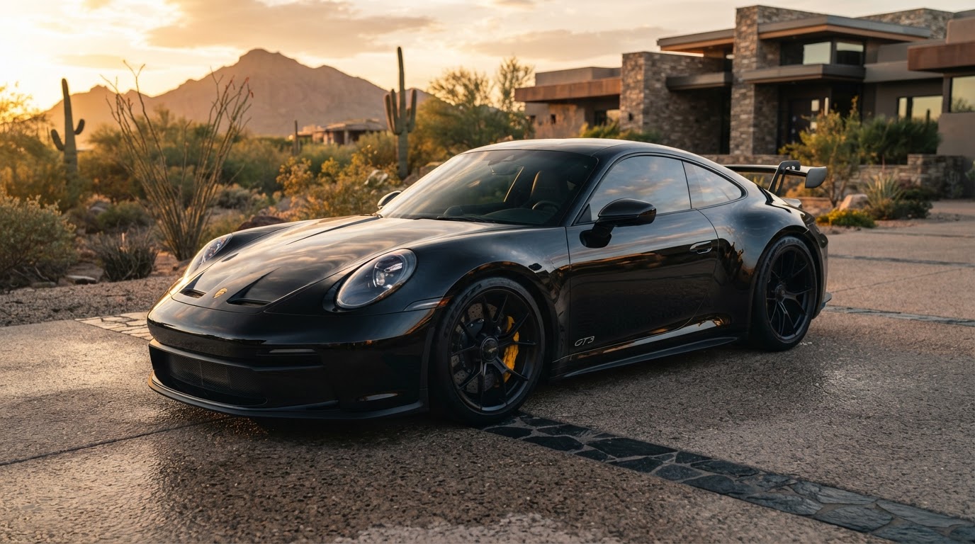 Detailed luxury vehicle