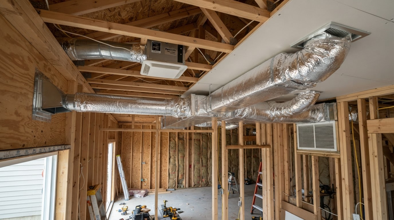 HVAC Ductwork & Ventilation project scope by Bastille Construction & Remodeling