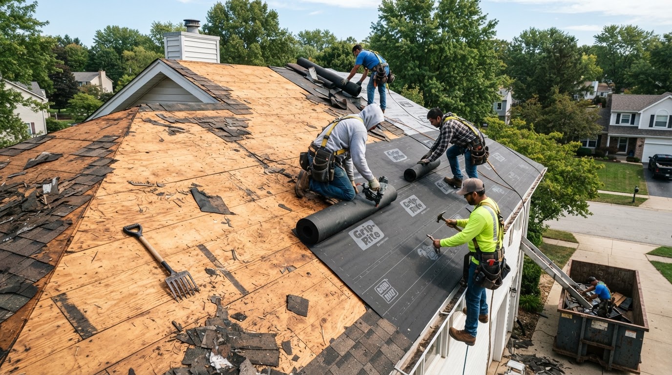 Complete Roof Replacements / Reroofs project scope by Bastille Construction & Remodeling