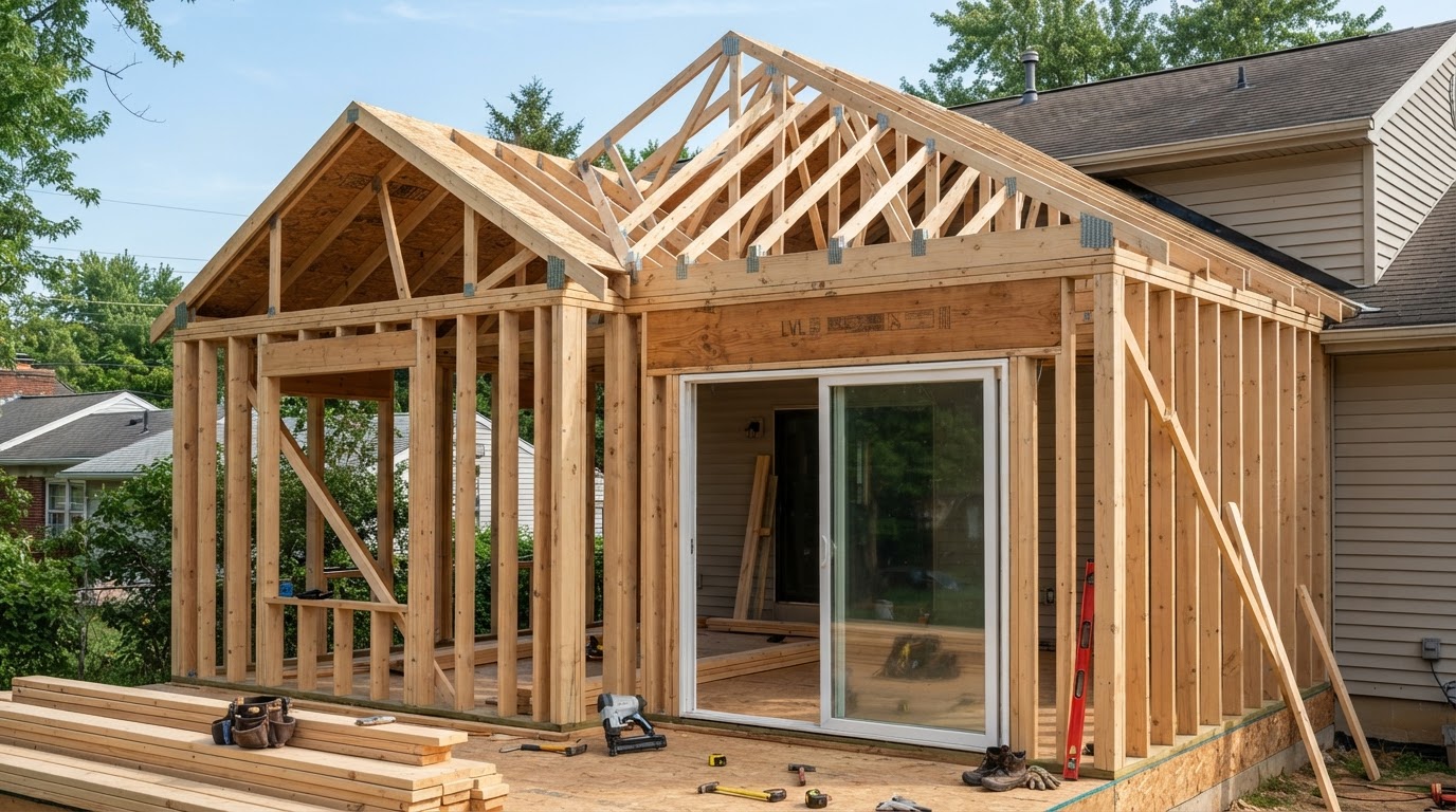 Structural Wood & Steel Framing project scope by Bastille Construction & Remodeling