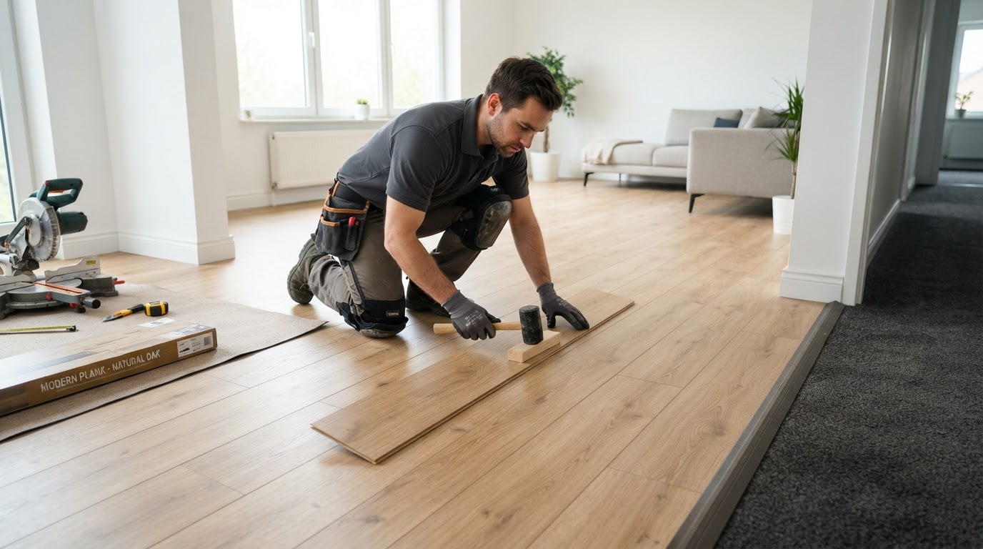 Flooring Installation project scope by Bastille Construction & Remodeling