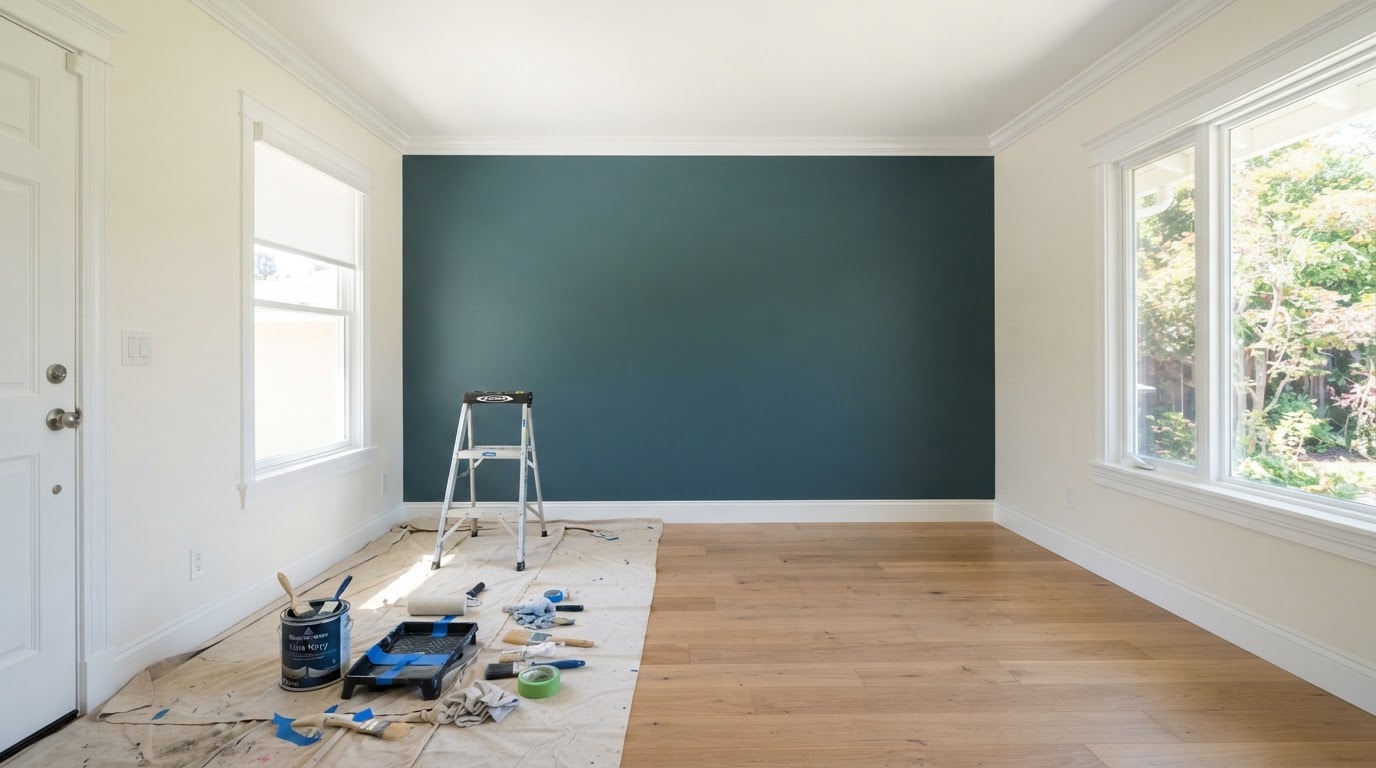 Interior Painting project scope by Bastille Construction & Remodeling