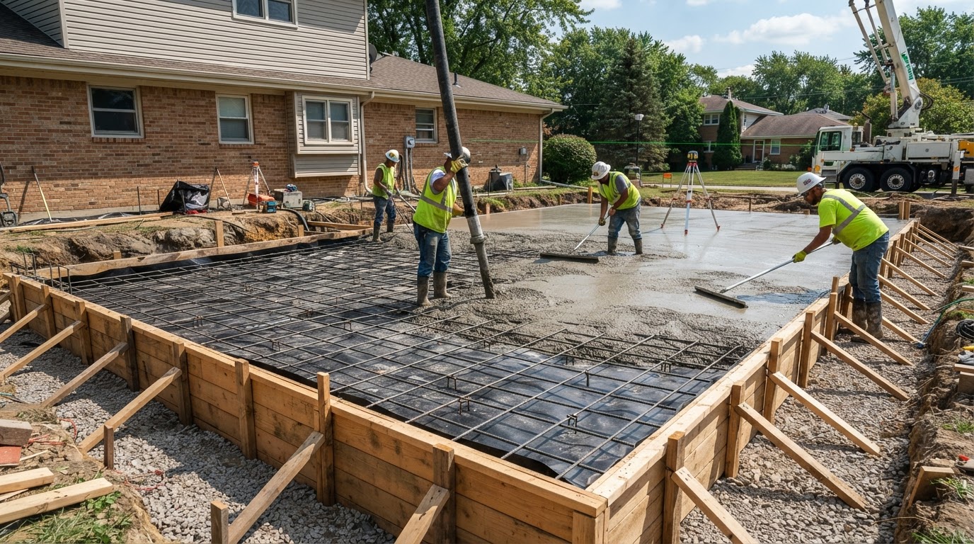 Concrete Foundations project scope by Bastille Construction & Remodeling