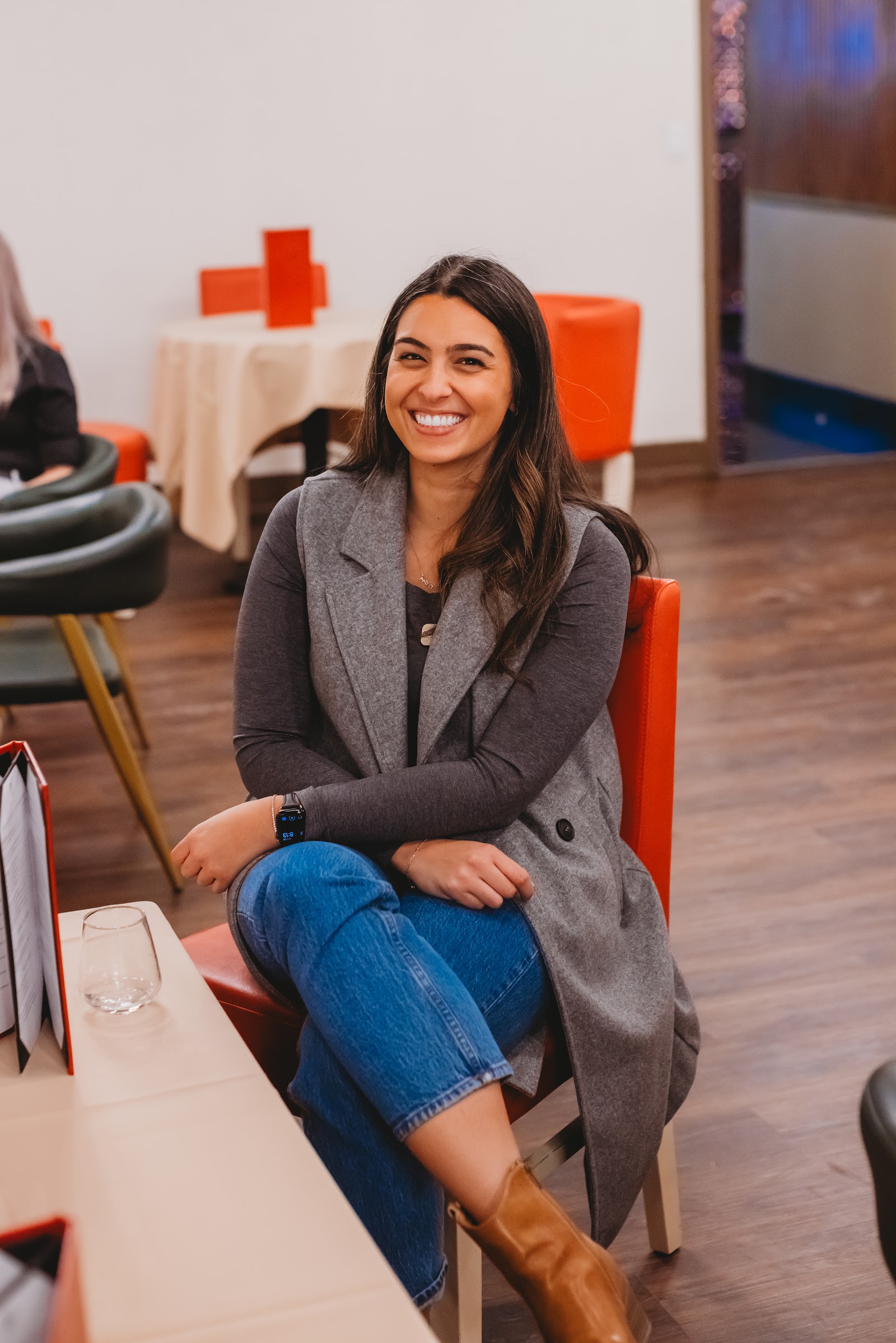 A candid moment of connection at a Collab Culture networking event