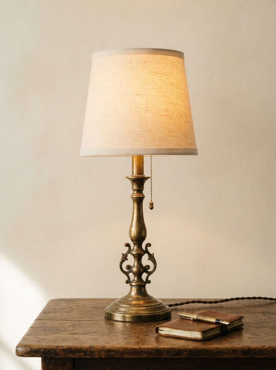 Vintage Brass Table Lamp