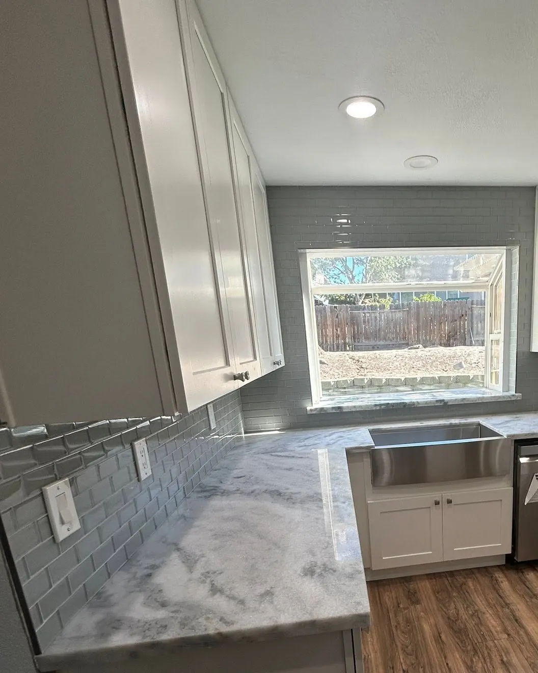 Recent project: kitchen with stone countertops, Reno, NV