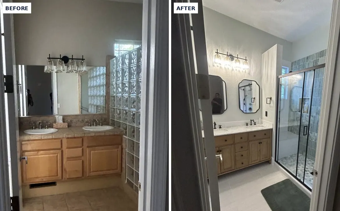 Recent project: before and after remodel, Reno, NV