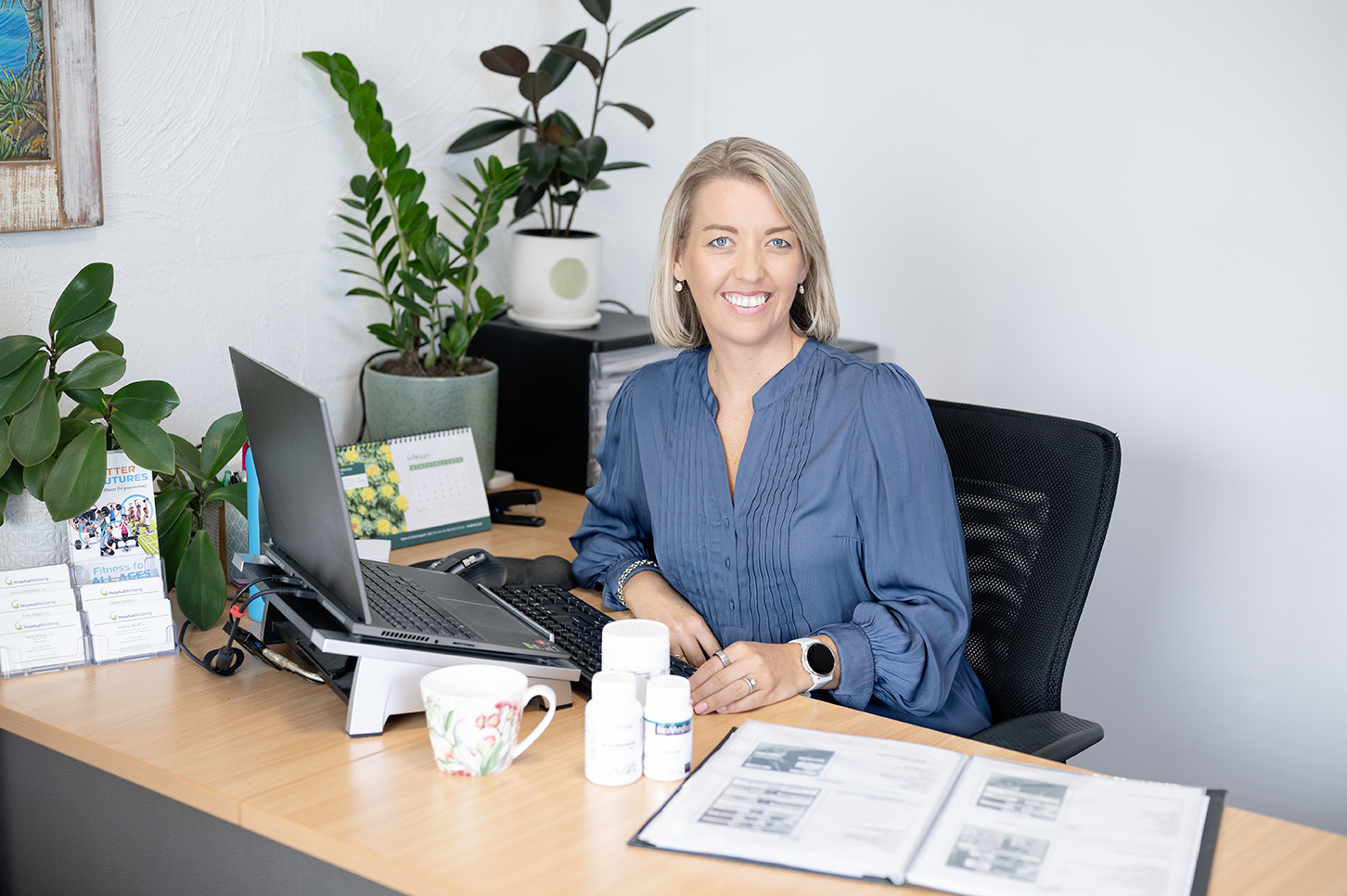 Caryn Levick ND in clinic at Perpetual Wellbeing