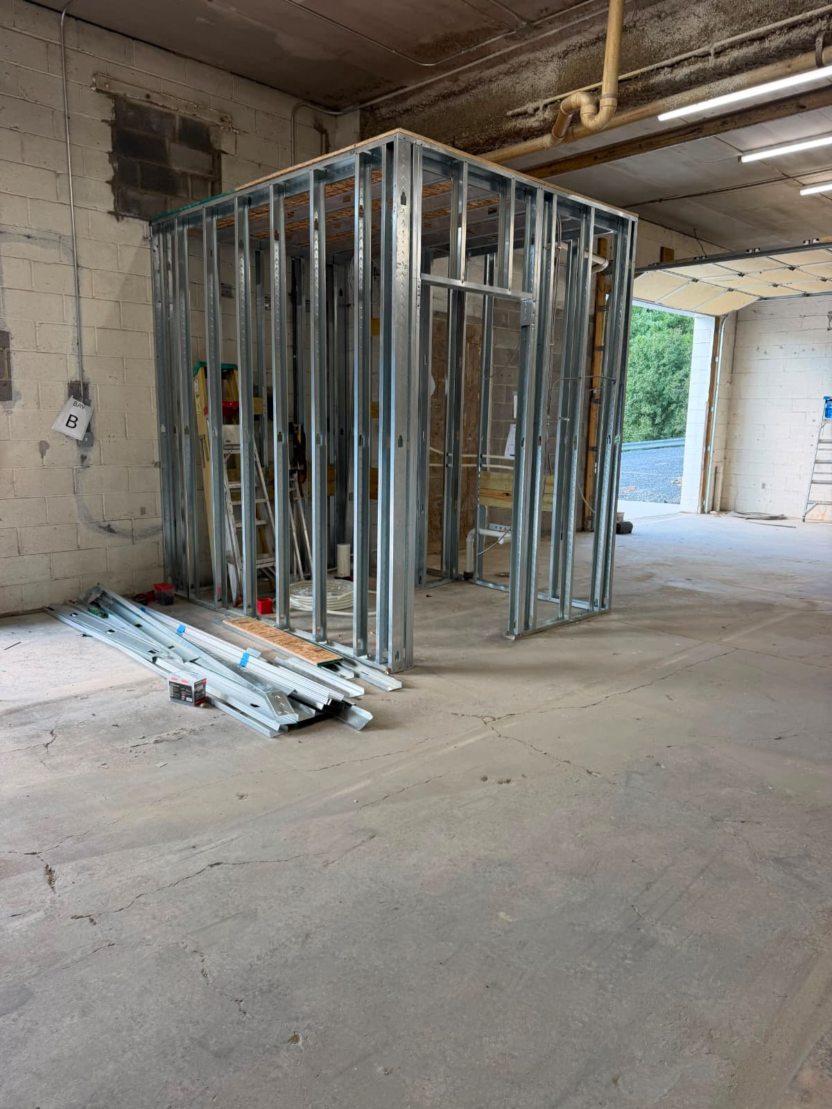 Warehouse Light-Gauge Steel Framing & Roof Structure