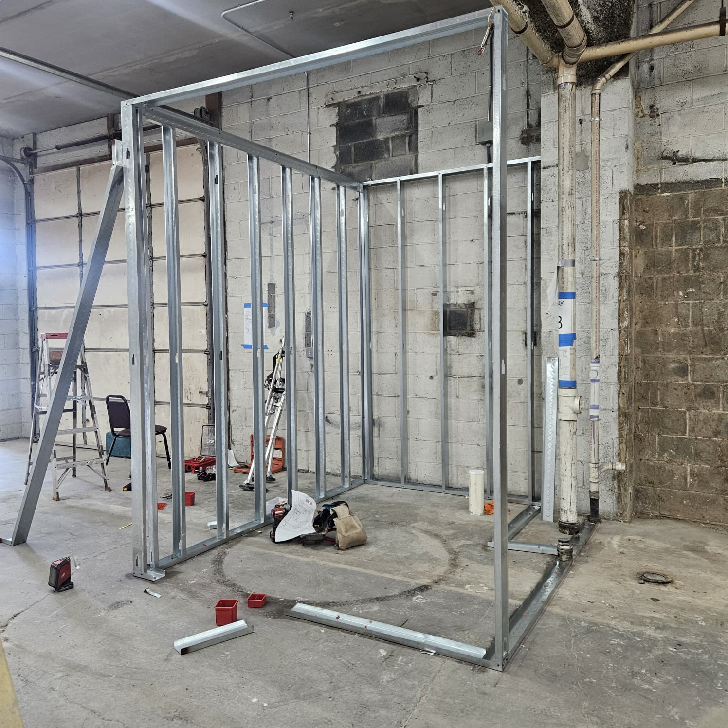 Heavy-Gauge Metal Stud Framing (Commercial Warehouse)