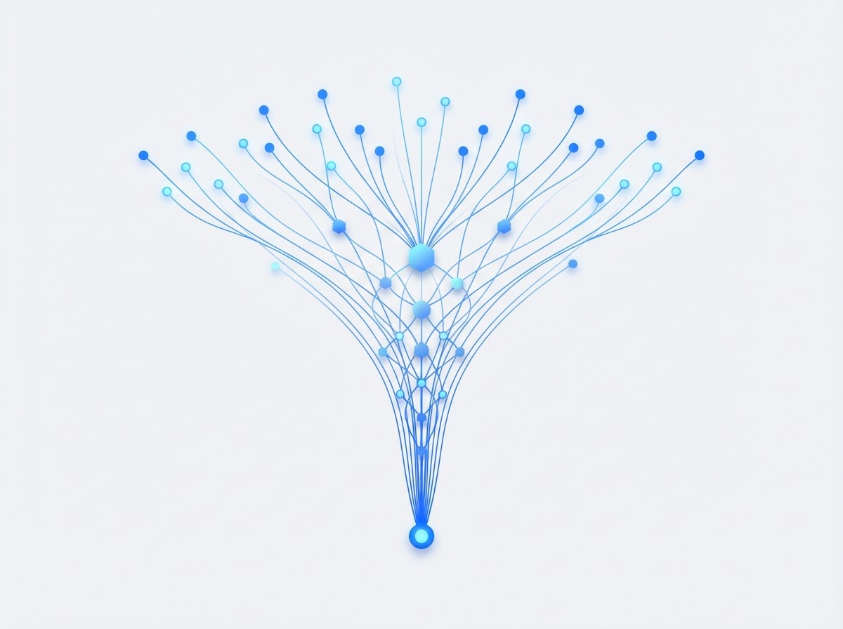 Diagrama abstracto de flujo de datos y pipeline comercial