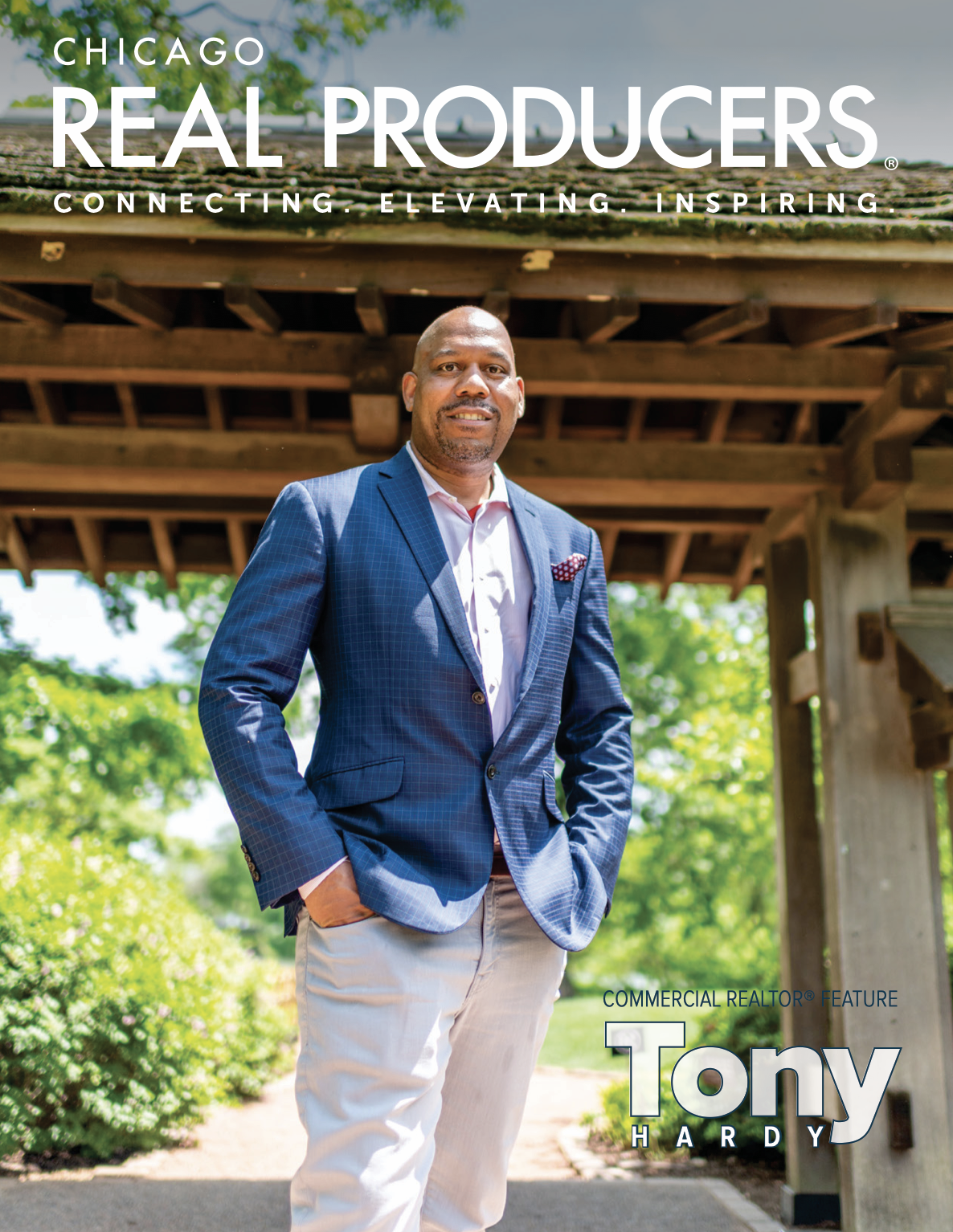 Tony Hardy featured on the cover of Chicago Real Producers magazine