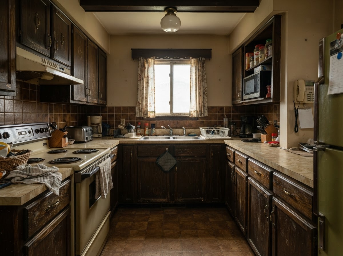 Before: Sausalito Coastal Chef's Kitchen & Great Room