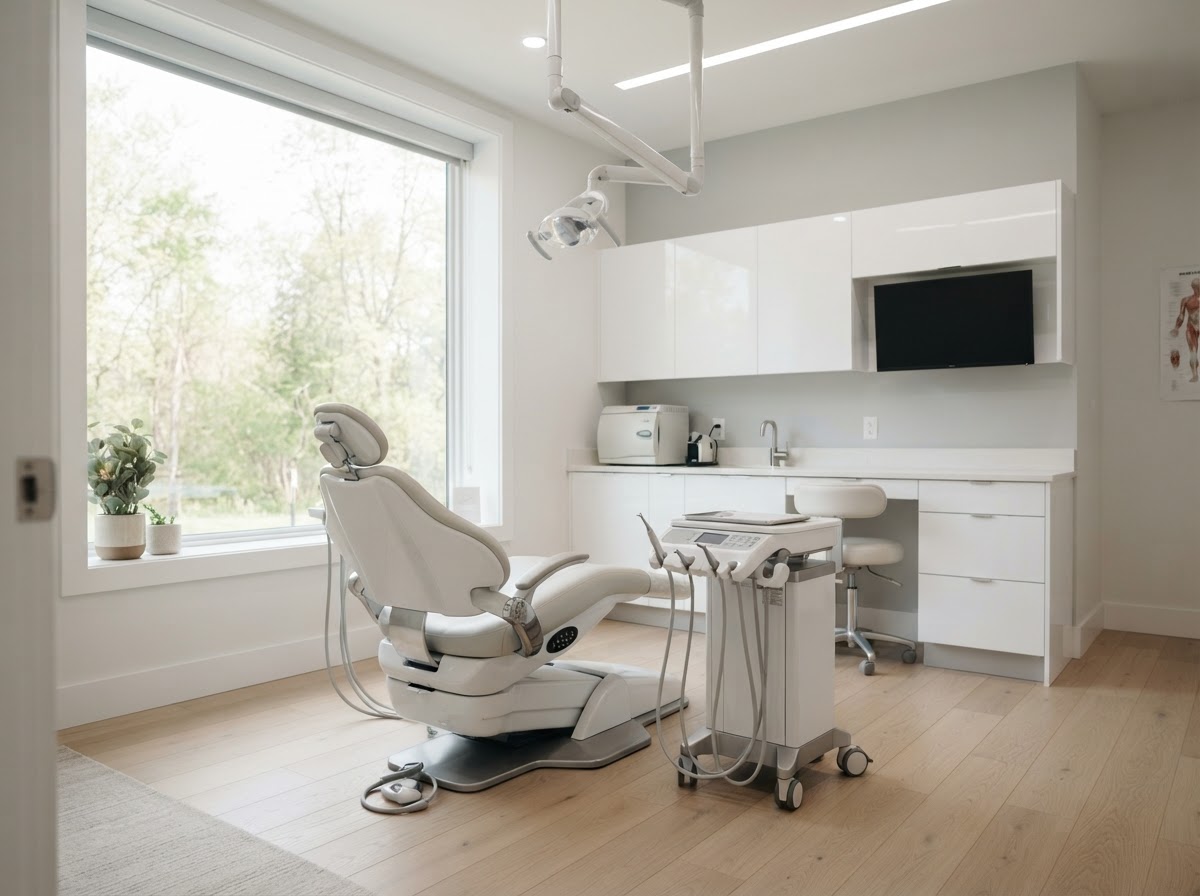Modern orthodontic practice treatment room