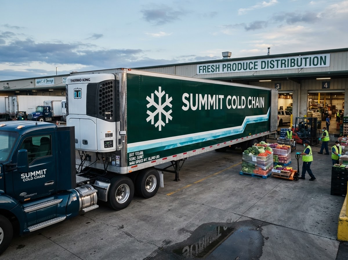 Produce — Summit Cold Chain branded reefer
