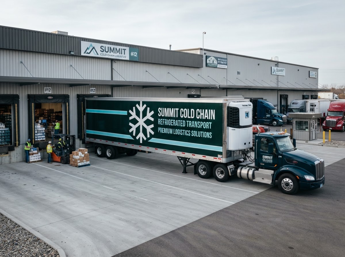 Chilled Freight — Summit Cold Chain branded reefer