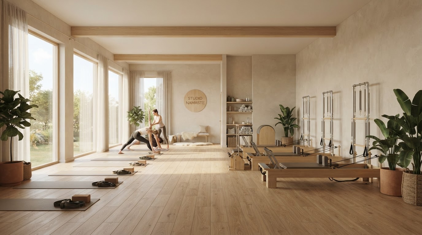 Luna Yoga franchise — sunlit studio