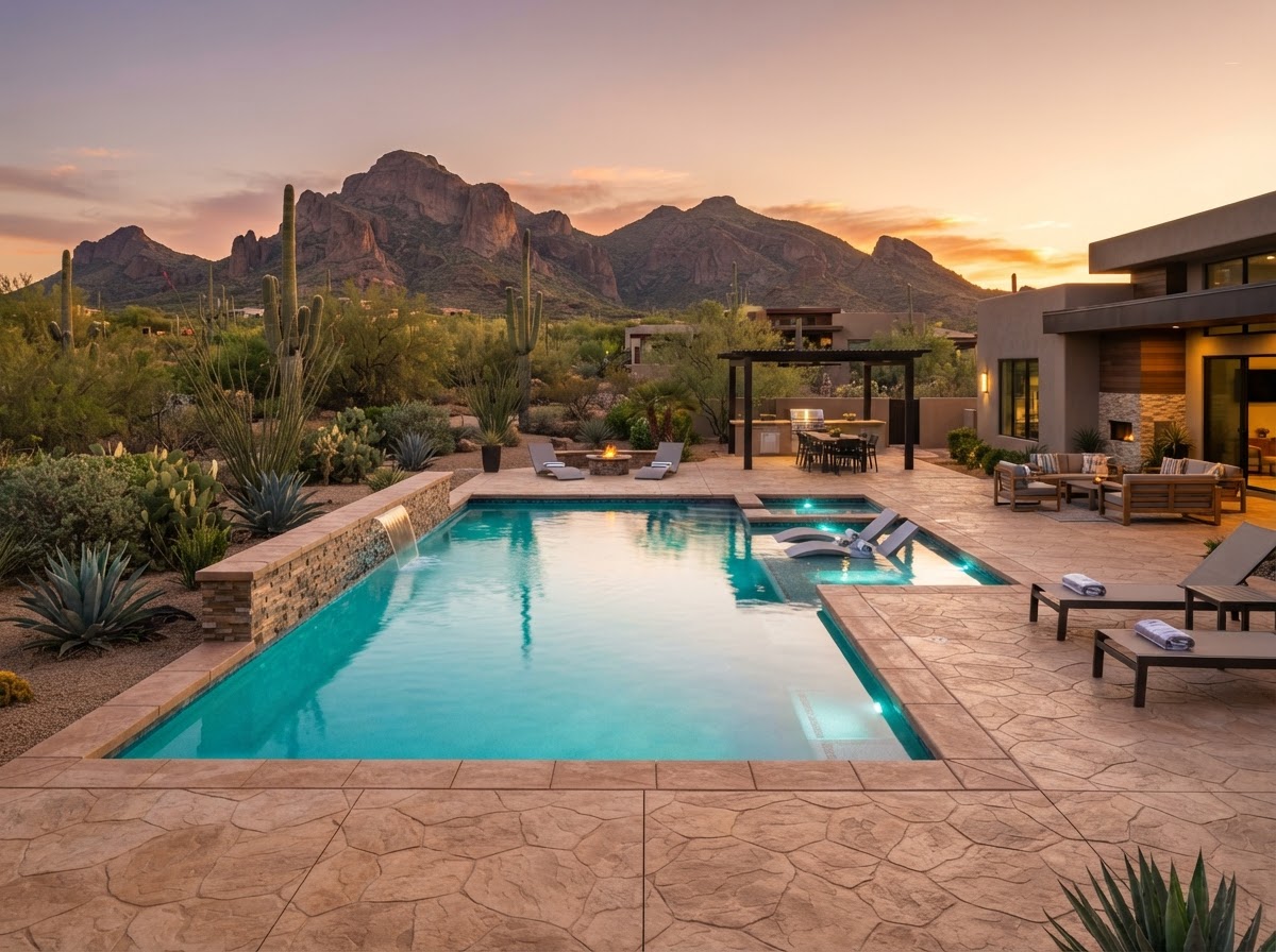 Desert Oasis Pool Deck