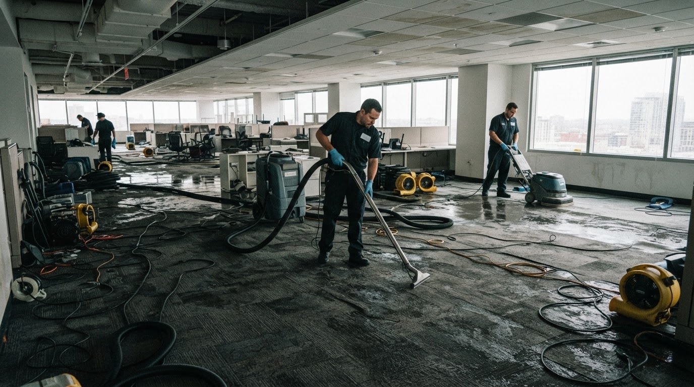 Commercial water damage restoration near Huntsville Alabama
