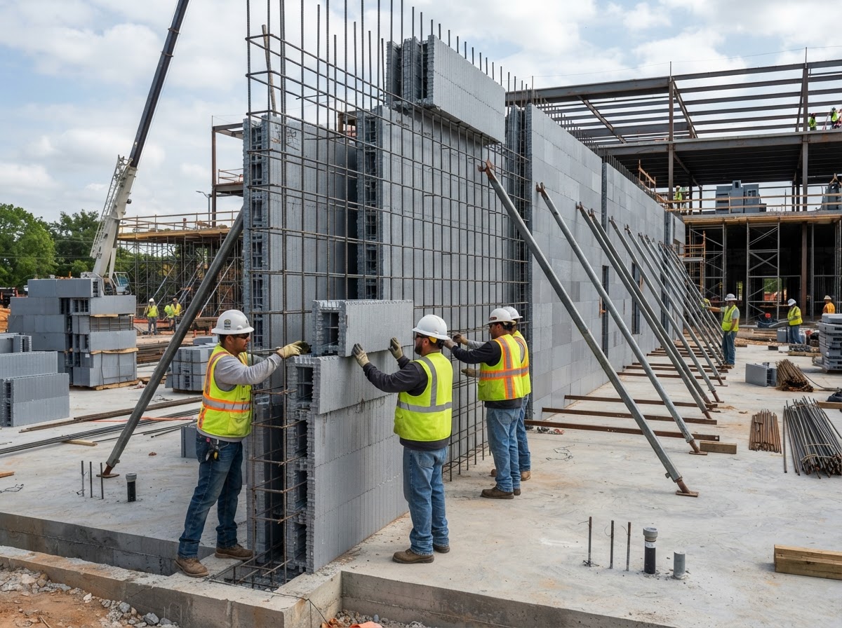 ICF insulated concrete forms