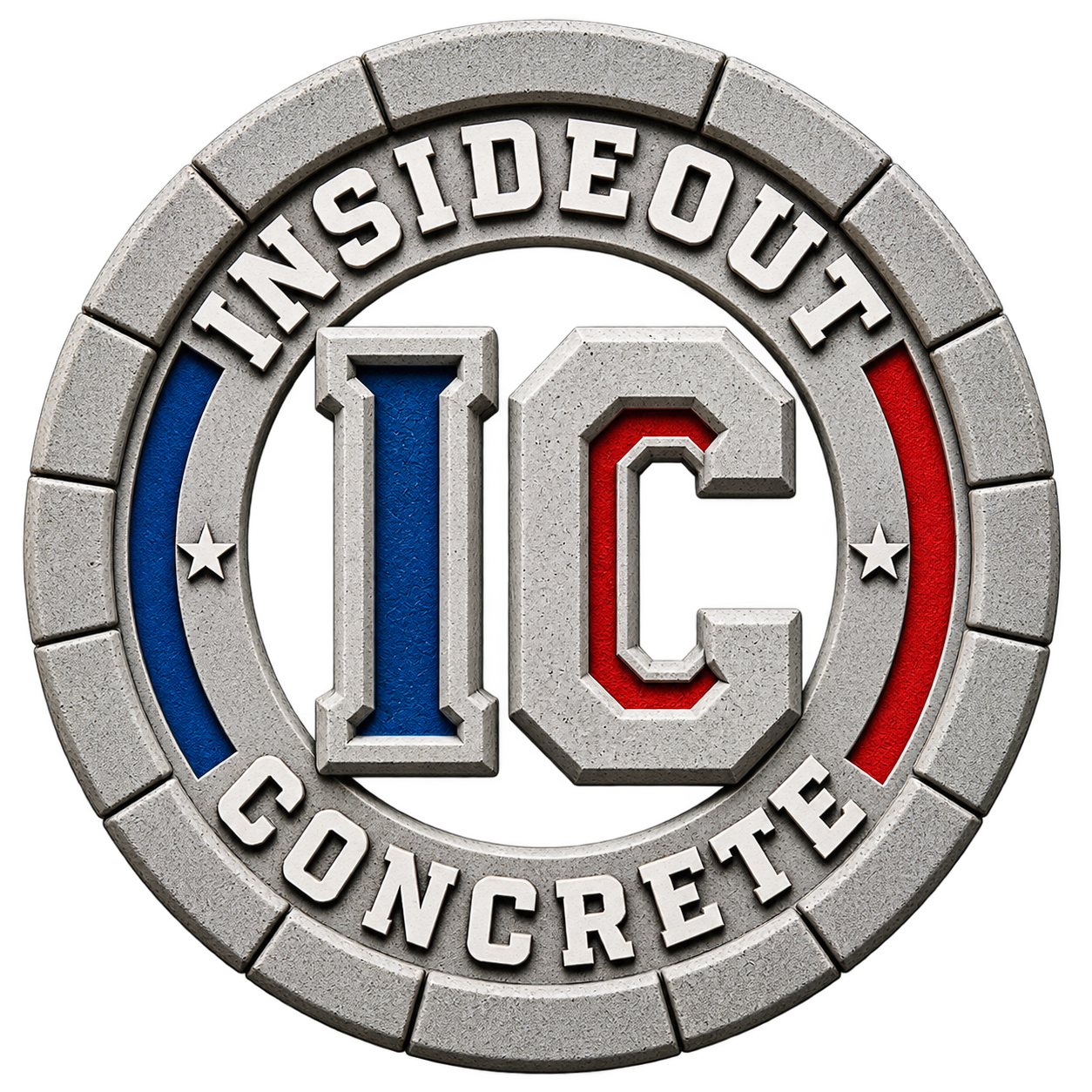 InsideOut Concrete, Inc. emblem logo