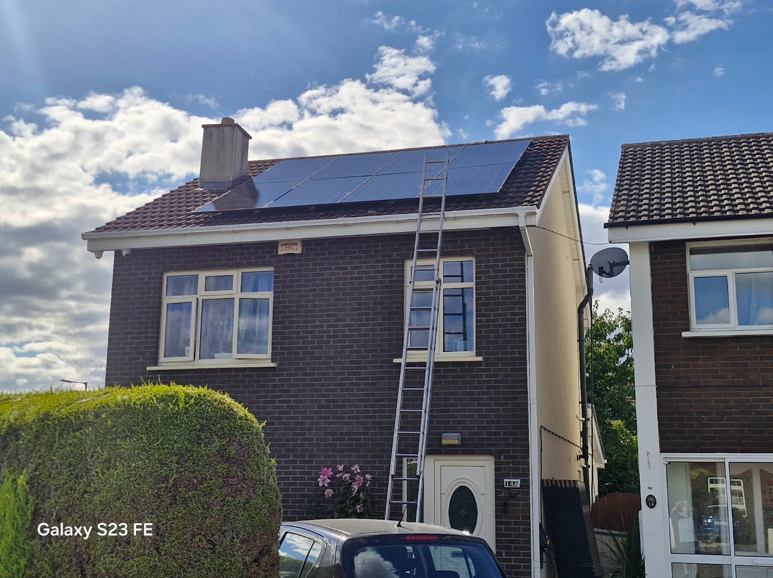 Bright Power Solar residential installation on a suburban Dublin two-storey home roof