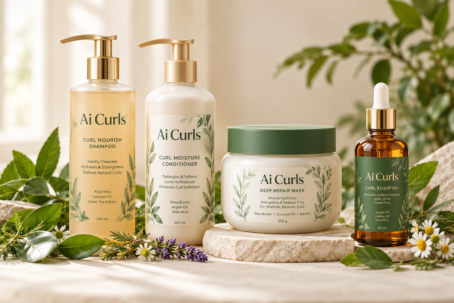 Ai Curls Complete System — All 4 Formulas