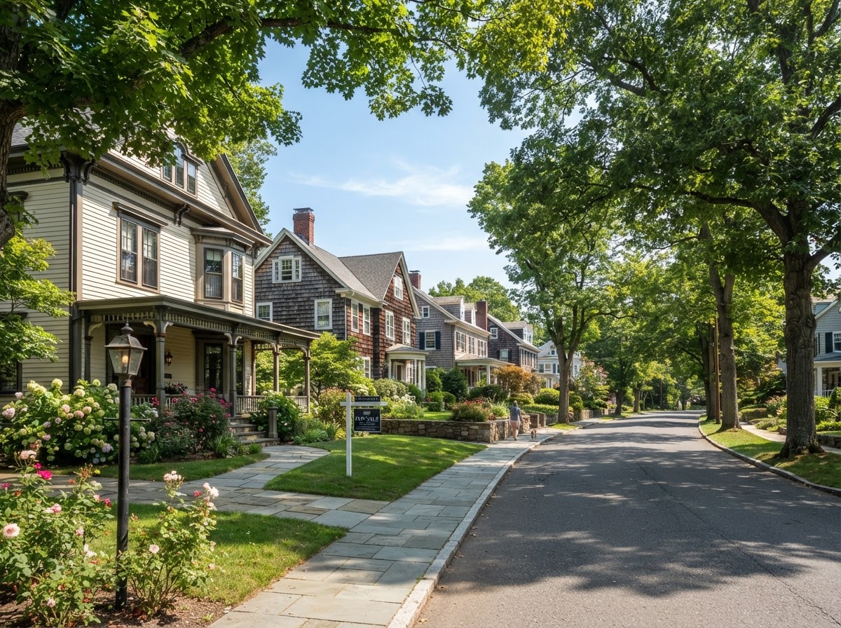 Madison, Morris County, NJ neighborhood — The 'Rose City' — a charming, walkable borough of rose gardens, tree-l