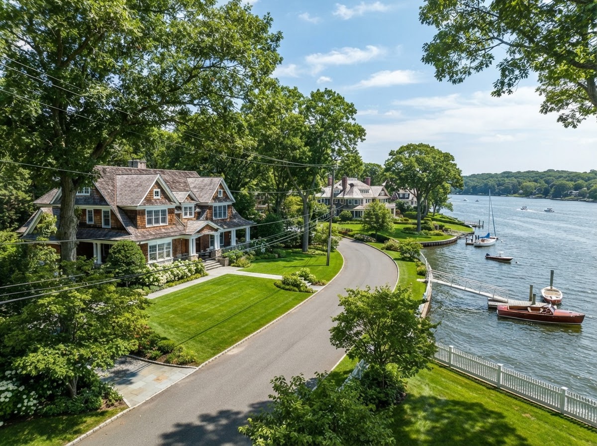 Rumson, Monmouth County, NJ neighborhood — An affluent peninsula community on the Navesink and Shrewsbury rivers 