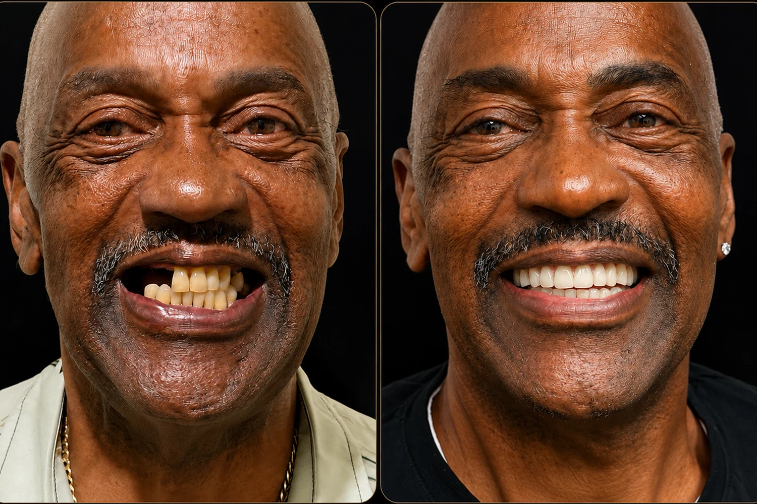 Real Pannu Dental Group All-on-X patient before and after – case 3