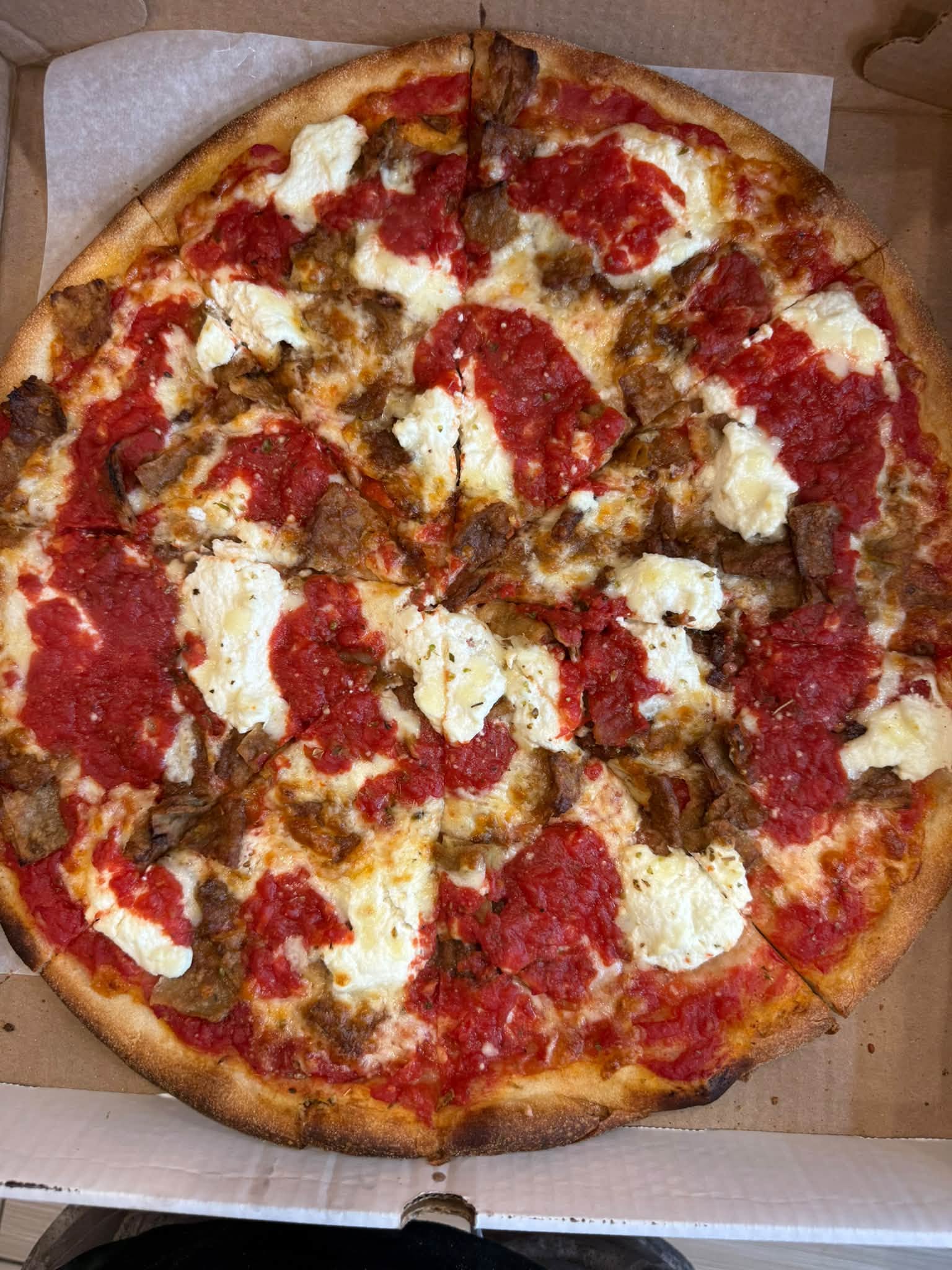 Square Red Pie