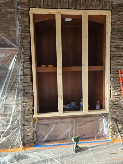Custom Wall Niche & Structural Wood Framing