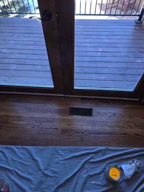 Hardwood Floor Staining & Threshold Finish