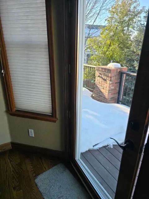 Exterior patio sliding door and deck entrance installation in Colorado