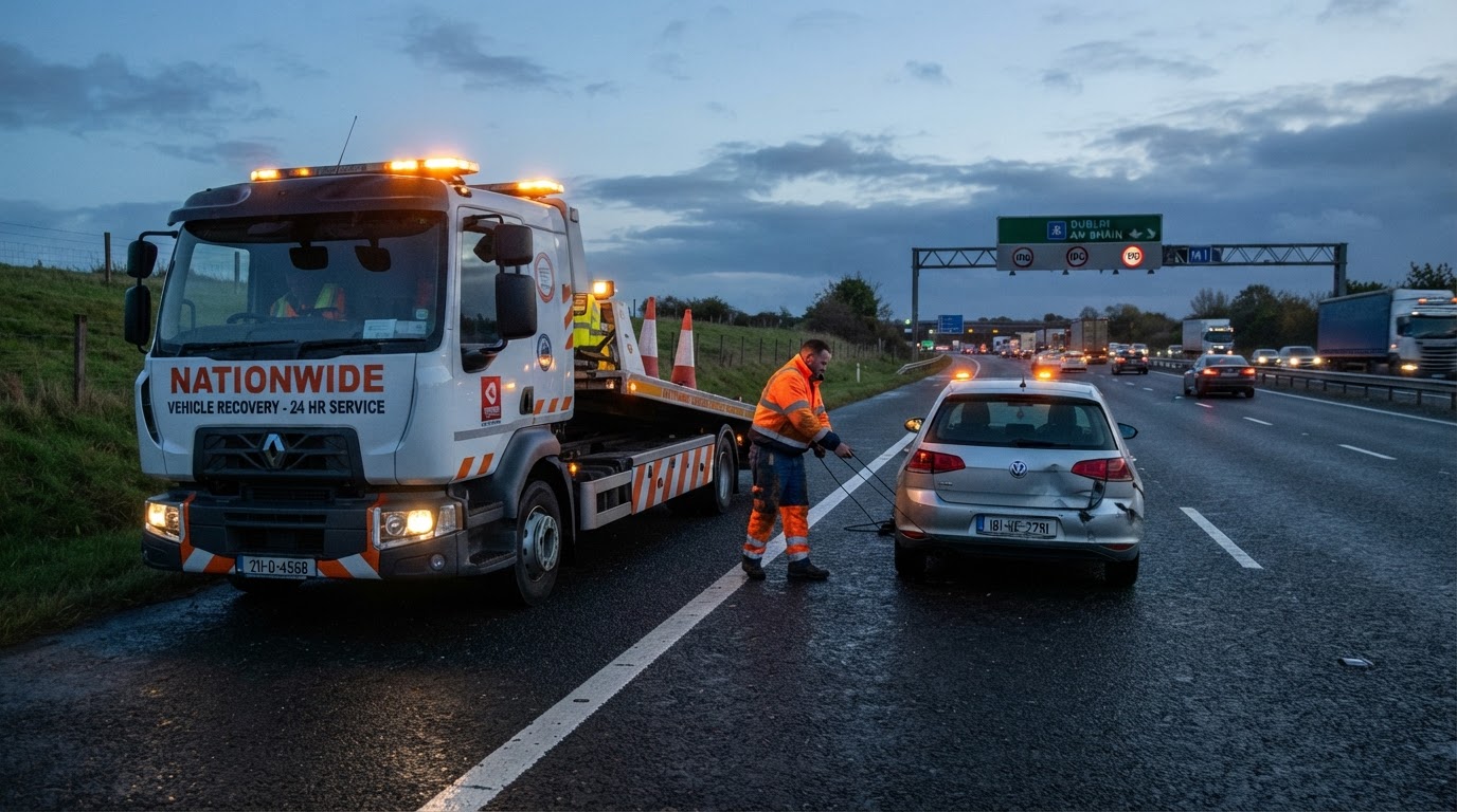 Breakdown Recovery on the M7, Between Kildare and Laois