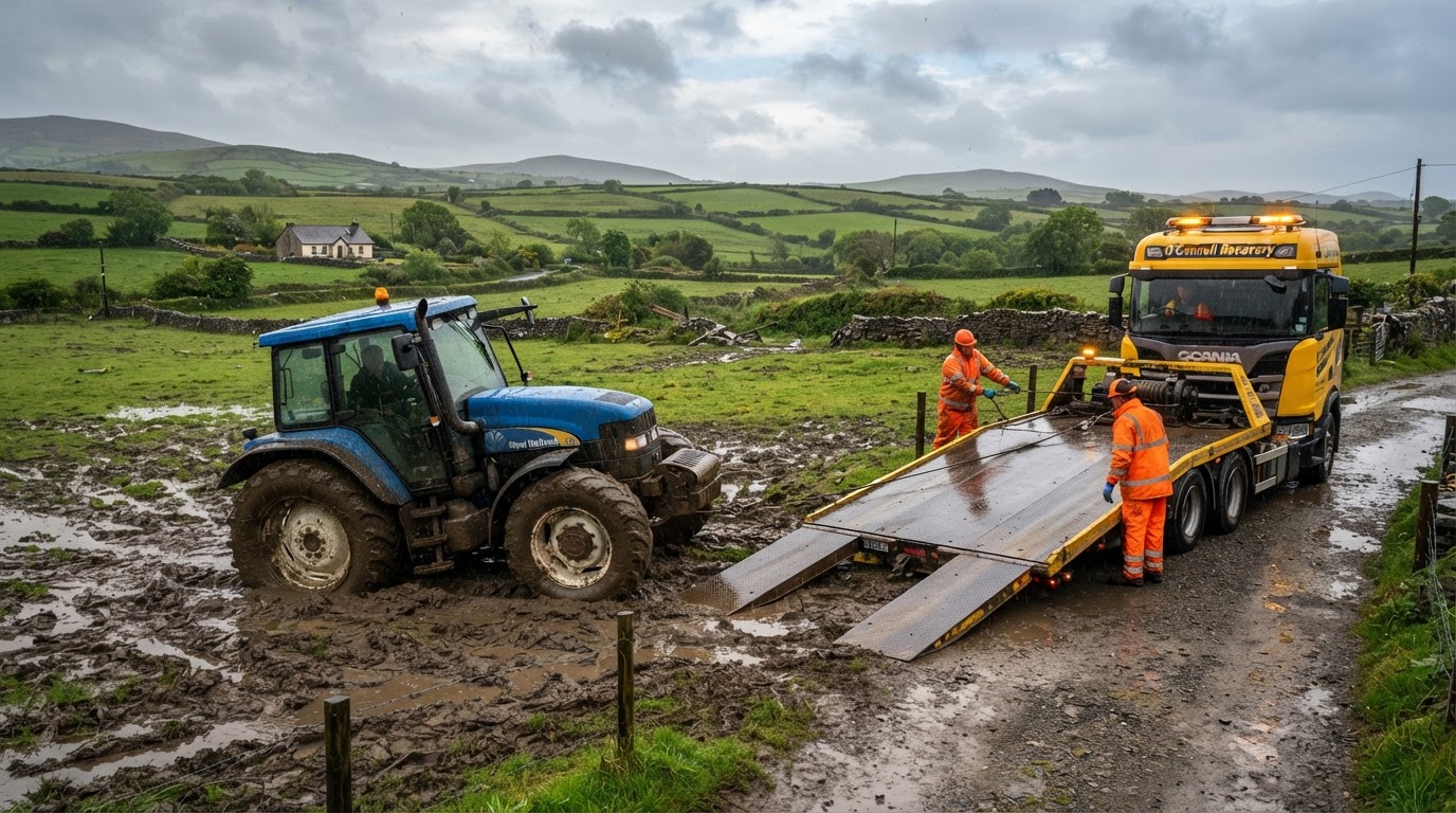 Tractor and Agricultural Vehicle Recovery in Co. Laois