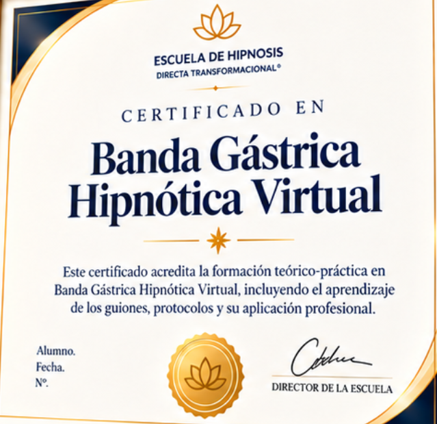 Banda Gástrica Hipnótica Virtual - Certificación y formación específica