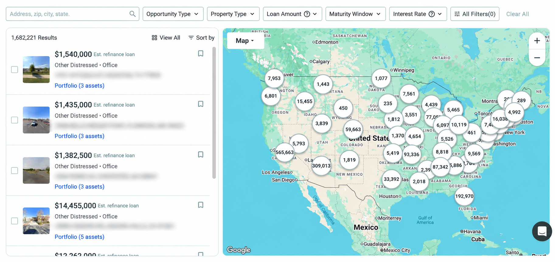 Commercial Loan Mastery CRE Platform Map and Property Pipeline