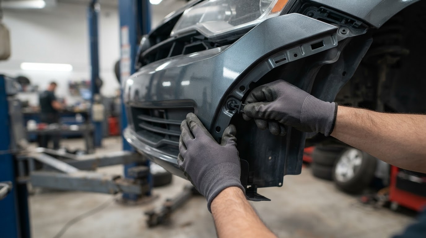 Bumper Repair at Campus Body Salon Ltd. (Collision Center), Tempe, AZ