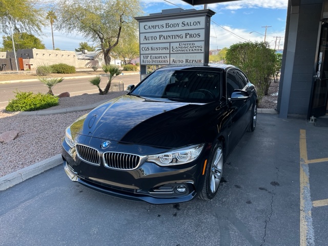 Black BMW 4 Series at Campus Body Salon Ltd. (Collision Center), Tempe, AZ