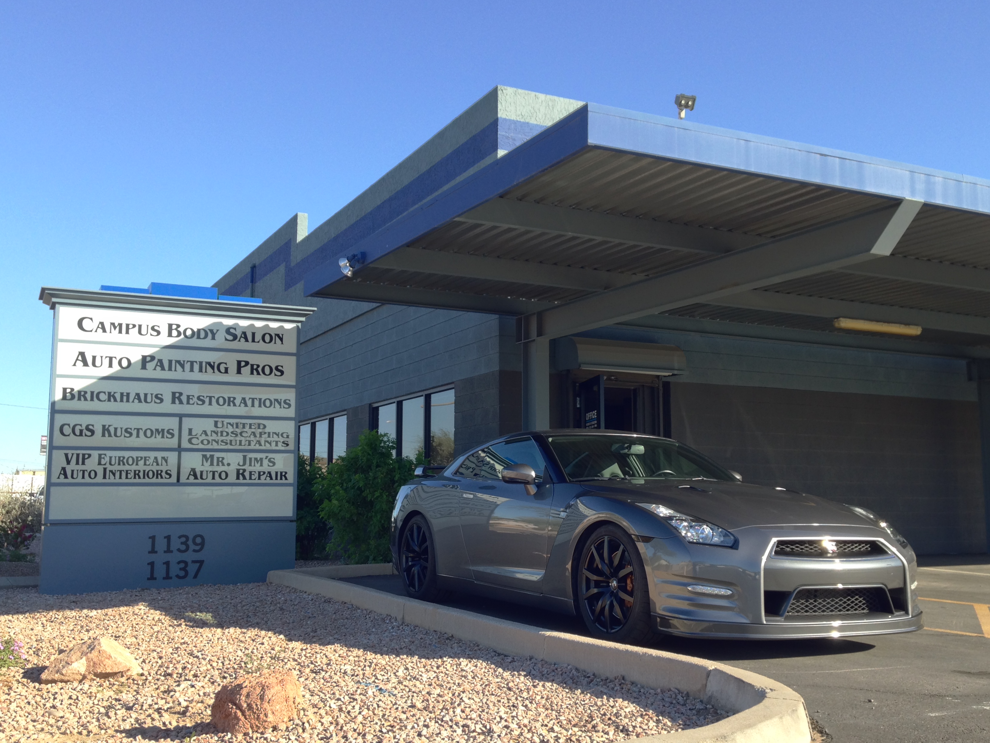 Nissan GT-R at Campus Body Salon Ltd. (Collision Center), Tempe, AZ
