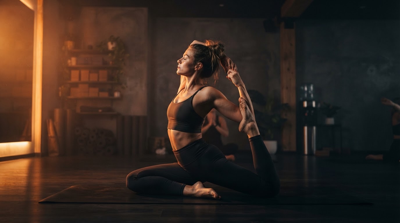 Member training in the Karma Yoga and Fitness studio