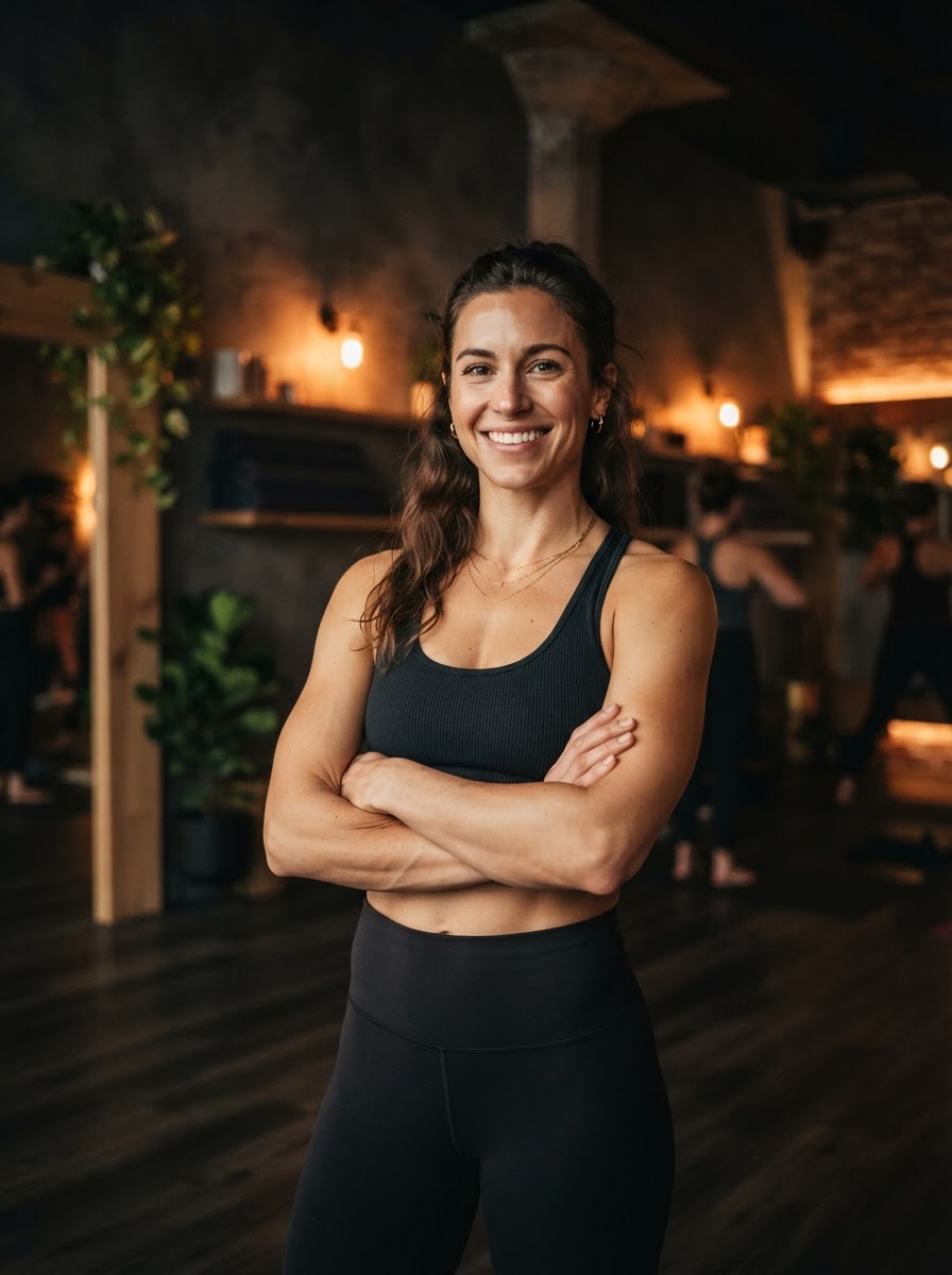 A confident Karma Fitness member after her transformation