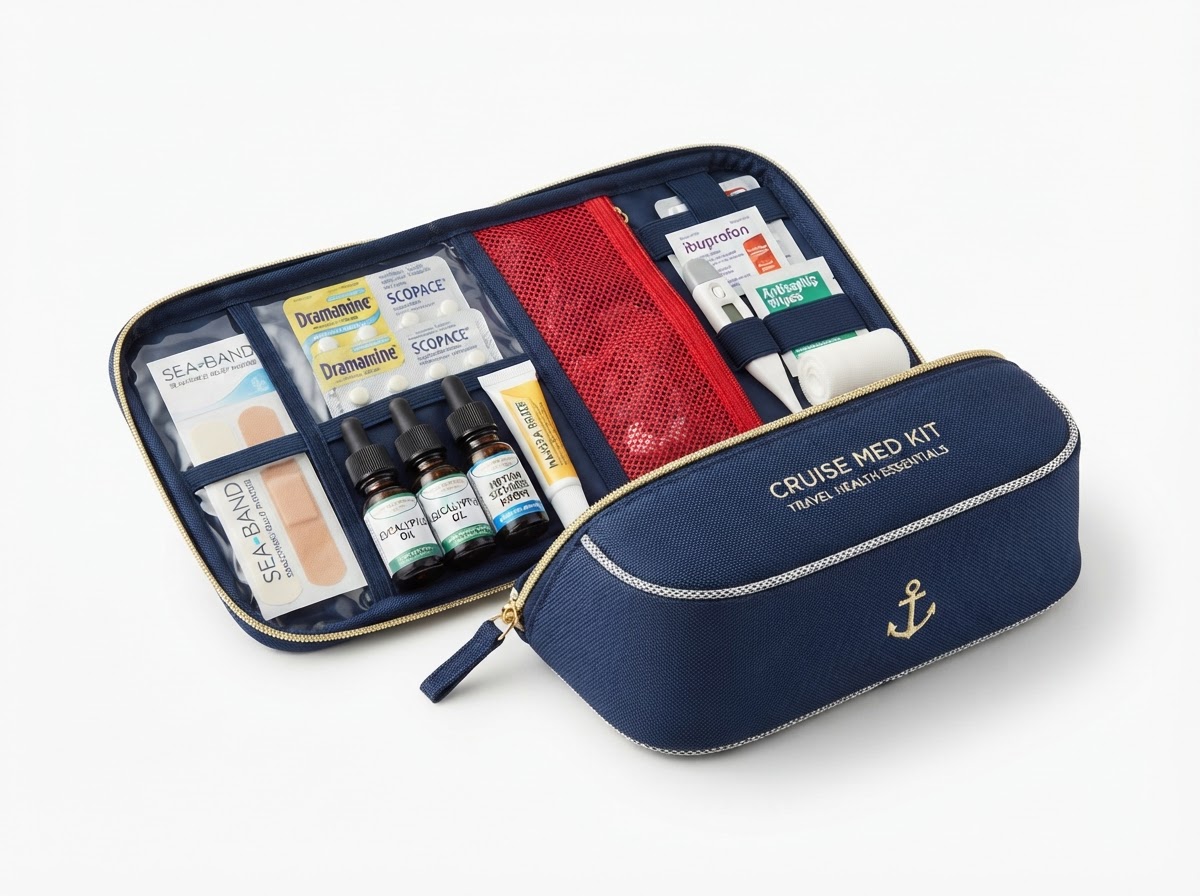 Cruise travel medical kit for maritime preparedness