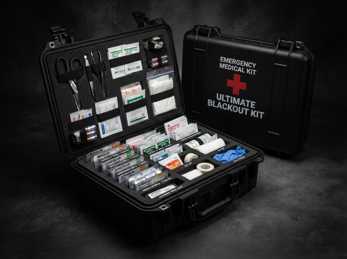 Ultimate Blackout emergency medical kit with prescription antibiotics