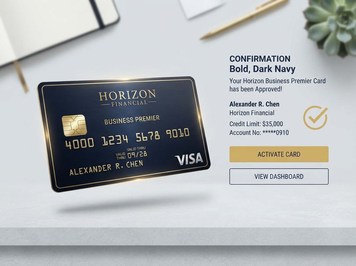 Business credit card approval