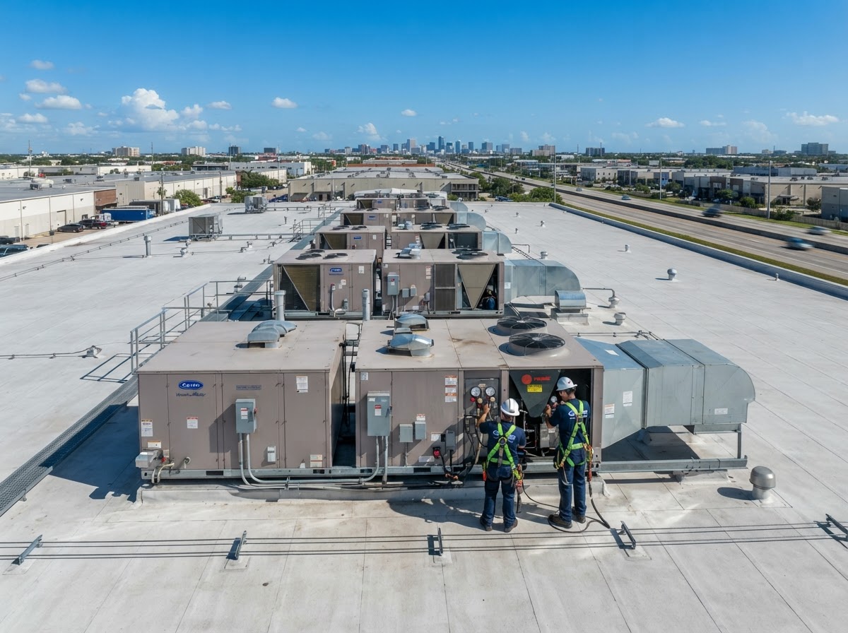 Commercial HVAC service performed by Extreme Heating and Air LLC in Highland Home, AL