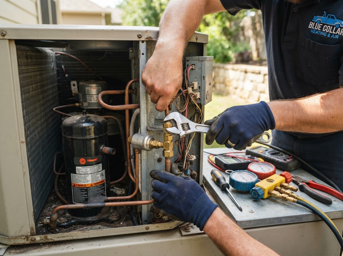 AC Repair service performed by Extreme Heating and Air LLC in Highland Home, AL