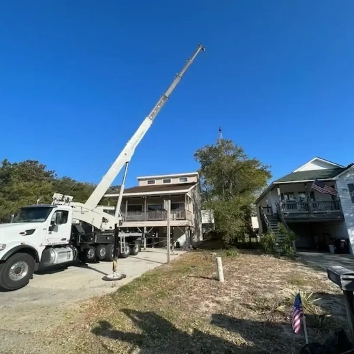 HVAC crane service