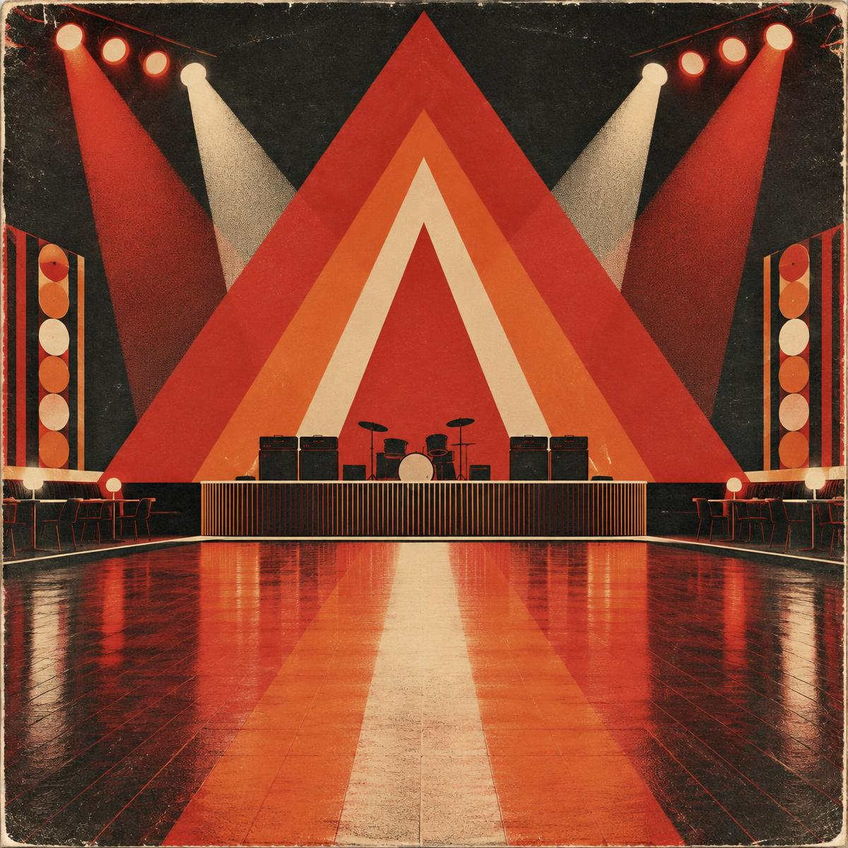Vintage stage artwork evoking the Irish dance hall era